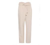 Stoffhose ICHI "Casual Hose IXCAISY", Damen, Gr. 42, N-Gr, beige (doeskin), Obermaterial: 72% Polyester PES. 24% Viskose CV. 4% Elasthan EL., Hosen Stoffhose (21383868-42) doeskin