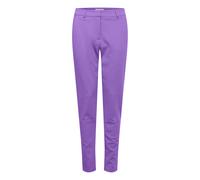 Stoffhose ICHI "Casual IHKATE", Damen, Gr. M, N-Gr, lila (chive blossom), Obermaterial: 74% Polyester PES. 22% Viskose CV. 4% Elasthan EL., Hosen Stoffhose (49326368-M) chive blossom