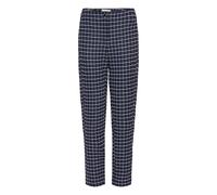 Stoffhose ICHI "Casual IHKATE", Damen, Gr. XL, N-Gr, blau (patriot blau check), Obermaterial: 91% Polyester PES. 8% Baumwolle CO. 1% Elasthan EL., Hosen Stoffhose (68140202-XL) patriot blau check