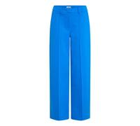 ICHI IHKATE Damen Hose Stoffhose mit Stretch gerader Schnitt mit Ziernähte Gürtelschlaufen leicht elastisch, Größe:XL, Farbe:Strong Blue (184051)