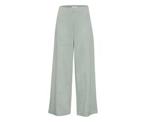 Stoffhose ICHI "Damen Casual Hose IHKATE", Damen, Gr. L, N-Gr, blau (ether), Obermaterial: 70% Polyester PES. 28% Viskose CV. 2% Elasthan EL., Hosen Stoffhose (13975113-L) ether