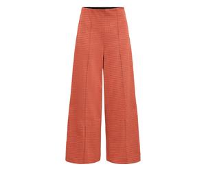 Stoffhose ICHI "Damen Casual Hose IHKATE", Damen, Gr. XL, N-Gr, rot (rooibos tea), Obermaterial: 70% Polyester PES. 28% Viskose CV. 2% Elasthan EL., Hosen Stoffhose (25853632-XL) rooibos tea