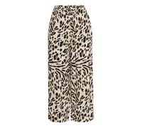 Stoffhose ICHI "Damen Casual Hose IHMARRAKECH", Damen, Gr. M, N-Gr, braun (caribou animal aop), Obermaterial: 100% Viskose Birla Livaeco CV Livaeco., Hosen Stoffhose (48053401-M) caribou animal aop