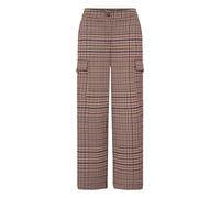 Stoffhose ICHI "Damen Casual IHKATE", Damen, Gr. M, N-Gr, rot (big check), Obermaterial: 79% Polyester PES. 20% Viskose CV. 1% Elasthan EL., Hosen Stoffhose (43392168-M) big check