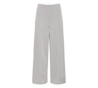 Stoffhose ICHI "Damen Freizeithose IHKATE", Damen, Gr. L, N-Gr, grau (sharkskin herringbone), Obermaterial: 73% Polyester PES. 25% Viskose CV. 2% Elasthan EL., Hosen Stoffhose (72528643-L) sharkskin h