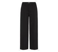 Ichi IHKATE SUS Office Wide PA Damen Hose Stoffhose mit Stretch gerader Schnitt, Größe:XS, Farbe:Black (194008)