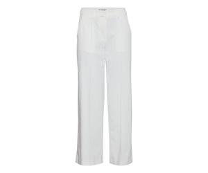 Stoffhose ICHI "Damen Freizeithose IHKATE", Damen, Gr. XXL, N-Gr, blau (cloud dancer), Obermaterial: 74% Polyester PES. 22% Viskose CV. 4% Elasthan EL., Hosen Stoffhose (68994925-XXL) cloud dancer