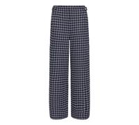 Stoffhose ICHI "Hose IHKATE", Damen, Gr. M, N-Gr, blau (patriot blau check), Obermaterial: 91% Polyester PES. 8% Baumwolle CO. 1% Elasthan EL., Hosen Stoffhose (18892757-M) patriot blau check