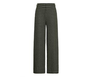 Stoffhose ICHI "Hose IHKATE", Damen, Gr. S, N-Gr, grün (rifle grün check), Obermaterial: 91% Polyester PES. 8% Baumwolle CO. 1% Elasthan EL., Hosen Stoffhose (53705833-S) rifle grün check
