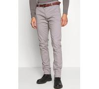 Stoffhose INDICODE "Gower", Herren, Gr. 30, Länge 34, grau (lt grau), Web, Obermaterial: 98% Baumwolle, 2% Elasthan, unifarben, schmal normal, Hosen Stoffhose, Baumwollmischung, regular fit (62700160-