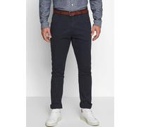 Stoffhose INDICODE "Gower", Herren, Gr. 33, Länge 32, blau (navy), Web, Obermaterial: 98% Baumwolle, 2% Elasthan, unifarben, schmal normal, Hosen Stoffhose, Baumwollmischung, regular fit (20370958-33)