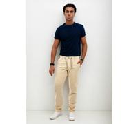 Indicode Herren Stoffhosen (S-5XL) Regular Fit Leinenhosen - 55% Leinen, 45% Baumwolle, Leichte, Atmungsaktive Hosen Männer - B798 Beige XX-Large