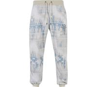 Stoffhose JUST RHYSE "Just Rhyse Herren Just Rhyse Pocosol Sweatpants", Herren, Gr. 3XL, US-Größen, weiß (bergy bits, salt grau), 100% Polyester, normal, Hosen Stoffhose (44038642-XXXL) bergy bits, sa