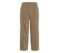 Stoffhose KAFFE "Casual Hose KAcerina", Damen, Gr. 44, N-Gr, beige (morel), Obermaterial: 60% Viskose LENZING ECOVERO CV LenzEcov. 40% Polyester PES., Hosen Stoffhose (29281321-44) morel