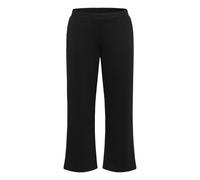 Stoffhose KAFFE CURVE "Casual Hose KCannita", Damen, Gr. M, N-Gr, schwarz (schwarz deep), Obermaterial: 48% Polyester PES. 47% Viskose CV. 5% Elasthan EL., Hosen Stoffhose (99876564-M) schwarz deep