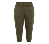 Stoffhose KAFFE CURVE "Damen Casual Hose KCann", Damen, Gr. M, N-Gr, grün (grape leaf), Obermaterial: 85% Baumwolle CO. 15% Polyester PES., Hosen Stoffhose (70510101-M) grape leaf