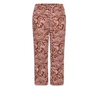 Stoffhose KAFFE CURVE "Damen Casual Hose KCdala", Damen, Gr. 46, N-Gr, braun (henna ballerina paisley), Obermaterial: 100% Viskose LENZING ECOVERO CV LenzEcov., Hosen Stoffhose (60165005-46) henna bal
