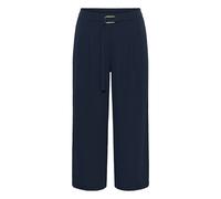 Stoffhose KAFFE CURVE "Damen Casual Hose KCilia", Damen, Gr. 50, N-Gr, blau (midnight marine), Obermaterial: 100% Polyester PES., Hosen Stoffhose (65436735-50) midnight marine