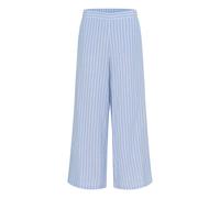 Stoffhose KAFFE "Damen Casual Hose BPmalena", Damen, Gr. 42, N-Gr, blau (ebbandflow meliert, chalk stripe), Obermaterial: 100% Baumwolle CO., Hosen Stoffhose (14491260-42) ebbandflow meliert, chalk st