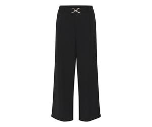 Stoffhose KAFFE "Damen Casual Hose KAillis", Damen, Gr. 36, N-Gr, schwarz (schwarz deep), Obermaterial: 100% Polyester PES., Hosen Stoffhose (13702851-36) schwarz deep