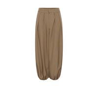 Stoffhose KAFFE "Damen Casual Hose KAjasmine", Damen, Gr. 42, N-Gr, braun (caribou cc), Obermaterial: 95% Polyester PES. 5% Elasthan EL., Hosen Stoffhose (61563008-42) caribou cc