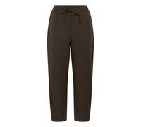 Stoffhose KAFFE "Damen Casual Hose KAmirana", Damen, Gr. 36, N-Gr, braun (coffee bean mini check), Obermaterial: 65% Nylon NY. 35% Polyester PES., Hosen Stoffhose (74336463-36) coffee bean mini check