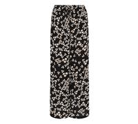 Stoffhose KAFFE "Damen Casual Hose KAthora", Damen, Gr. 34, N-Gr, schwarz (schwarz, chalk, rot petit fleur), Obermaterial: 100% Viskose LENZING ECOVERO CV LenzEcov., Hosen Stoffhose (55426616-34) schw