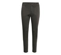 Stoffhose KAFFE "Damen Freizeithose KALEA", Damen, Gr. 36, N-Gr, grau (schwarz shadow), Obermaterial: 38% Polyester PES. 30% Baumwolle CO. 30% Viskose CV. 2% Elasthan EL., Hosen Stoffhose (23071535-36