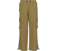 Stoffhose KARL KANI "Karl Kani Damen", Damen, Gr. XS, US-Größen, braun (olive), 100% Baumwolle, relaxed fit, Hosen Stoffhose (54015514-XS) olive