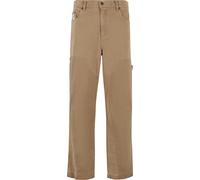 Stoffhose KARL KANI "Karl Kani Karl Kani OG Washed Carpenter Pants", Herren, Gr. M, US-Größen, braun (schwarzsand), 100% Baumwolle, unifarben, normal, Hosen Stoffhose (71888664-M) schwarzsand