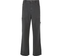 Stoffhose KARL KANI "Karl Kani Karl Kani Og Washed Carpenter Pants", Herren, Gr. XXL, US-Größen, anthrazit, 100% Baumwolle, unifarben, normal, Hosen Stoffhose (45133764-XXL) anthrazit