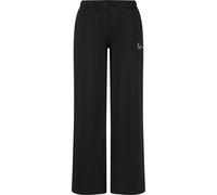 Stoffhose KARL KANI "Karl Kani Signature Straight Leg Sweatpants", Damen, Gr. L, US-Größen, schwarz, 65% Baumwolle, 35% Polyester, unifarben, loose fit, Hosen Stoffhose (39102418-L) schwarz
