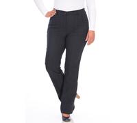 Stoffhose KJBRAND "Bea", Damen, Gr. 42 (21), K-Gr, blau (marine gestreift), Web, Obermaterial: 47% Baumwolle, 45% Polyester, 6% Viskose, 2% Elasthan, normal lang, Hosen Stoffhose, Sommerhose optimale 