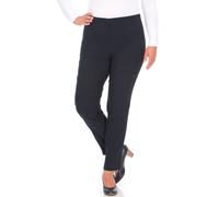 Stoffhose KJBRAND "Susie XS Ankle Bengaline", Damen, Gr. 54 (27), K-Gr, blau (marine), Web, Obermaterial: 80% Viskose, 17% Polyamid, 3% Elasthan, skinny fit knöchellang, Hosen Stoffhose, Sommerhose mi