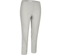 Stoffhose KJBRAND "Susie XS Ankle Bengaline", Damen, Gr. 54, N-Gr, silber (silberfarben, grau), Web, Obermaterial: 80% Viskose, 17% Polyamid, 3% Elasthan, skinny fit knöchellang, Hosen Stoffhose, Somm