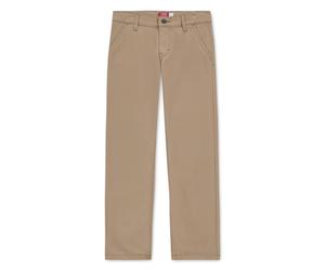 Stoffhose LEVI'S KIDS "LVB XX CHINO RELASTHANEXED STRAIGHT", Mädchen, Gr. 8 (128), N-Gr, beige (cartouche), Web, Obermaterial: 98% Baumwolle, 2% Elasthan, unifarben, normal lang, Hosen Stoffhose, for 