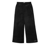 Stoffhose LEVI'S KIDS "LVG VELOUR WIDE LEG PANT", Mädchen, Gr. 14 (158), N-Gr, caviar, Web, Obermaterial: 100% Polyester, unifarben, normal, Hosen Stoffhose, for Girls, Elastikbund (27001000-14) cavia