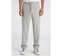 Stoffhose LINDBERGH "Freizeithose Relaxed Fit", Herren, Gr. M, grau (lt grau mix), Obermaterial: 65% Polyester, 31% Viskose, 4% Elasthan, meliert, relaxed fit, Hosen Stoffhose (43080004-M) lt grau mix