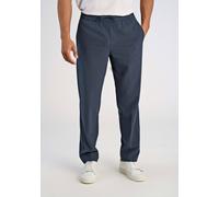 Stoffhose LINDBERGH "Freizeithose Relaxed Fit", Herren, Gr. XS, blau (dk dusty blau), Obermaterial: 65% Polyester, 31% Viskose, 4% Elasthan, relaxed fit, Hosen Stoffhose (45075747-XS) dk dusty blau