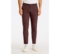 Stoffhose LINDBERGH "Lindbergh Club-Pants", Herren, Gr. M, dk burgundy, Obermaterial: 77% Polyester, 18% Viskose, 5% Elasthan; Futter: 100% Polyester, slim fit, Hosen Stoffhose (15180919-M) dk burgund