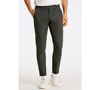 Stoffhose LINDBERGH "Lindbergh Club-Pants", Herren, Gr. XS, grün (dk grün mix), Obermaterial: 77% Polyester, 18% Viskose, 5% Elasthan; Futter: 100% Polyester, slim fit, Hosen Stoffhose (22517062-XS) d