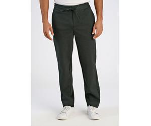 Stoffhose LINDBERGH "Stoffhose Relaxed Fit", Herren, Gr. L, grün (army mix), Obermaterial: 75% Polyester, 22% Viskose, 3% Elasthan, meliert, relaxed fit, Hosen Stoffhose (90938834-L) army mix