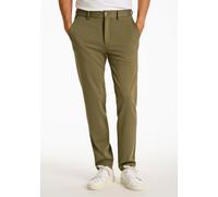 Stoffhose LINDBERGH "Stoffhose Slim Fit", Herren, Gr. L, grün (olive), Obermaterial: 75% Polyester, 22% Viskose, 3% Elasthan; Futter: 100% Polyester, unifarben, slim fit, Hosen Stoffhose (46536712-L)