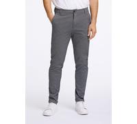 Stoffhose LINDBERGH "Stoffhose Slim Fit", Herren, Gr. S, grau (grau mix), Obermaterial: 75% Polyester, 22% Viskose, 3% Elasthan, slim fit, Hosen Stoffhose (33345817-S) grau mix