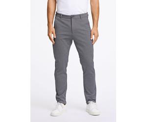 Stoffhose LINDBERGH "Stoffhose Slim Fit", Herren, Gr. S, grau (grau mix), Obermaterial: 75% Polyester, 22% Viskose, 3% Elasthan. Futter: 65% Polyester, 35% Baumwolle, unifarben, slim fit, Hosen Stoffh