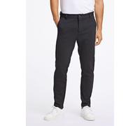 Stoffhose LINDBERGH "Stoffhose Slim Fit", Herren, Gr. XS, schwarz, Obermaterial: 75% Polyester, 22% Viskose, 3% Elasthan; Futter: 65% Polyester, 35% Baumwolle, unifarben, slim fit, Hosen Stoffhose (58