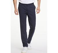 Stoffhose LINDBERGH "Stoffhose Slim Fit", Herren, Gr. XXL, blau (navy), Obermaterial: 75% Polyester, 22% Viskose, 3% Elasthan. Futter: 100% Polyester, unifarben, slim fit, Hosen Stoffhose (61996609-XX