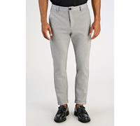 Lindbergh Slim Fit Stoffhose mit verkürztem Schnitt in Mittelgrau, Größe XXL