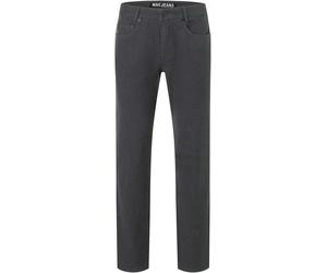 Stoffhose MAC "Arne", Herren, Gr. 33, Länge 34, grau (dunkelgrau shale), Web, Obermaterial: 97% Baumwolle, 3% Elasthan, unifarben, regular fit knöchellang, Hosen Stoffhose, im Five-Pocket Style (22787