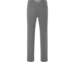 Stoffhose MAC "Arne", Herren, Gr. 33, Länge 34, grau (flannel), Web, Obermaterial: 97% Baumwolle, 3% Elasthan, unifarben, regular fit knöchellang, Hosen Stoffhose, im Five-Pocket Style (89349125-33) f